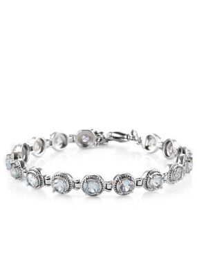 Blue Sky Topaz Station Bracelet